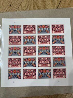 6000 Forever Love Series Mint Forever Stamps 2022